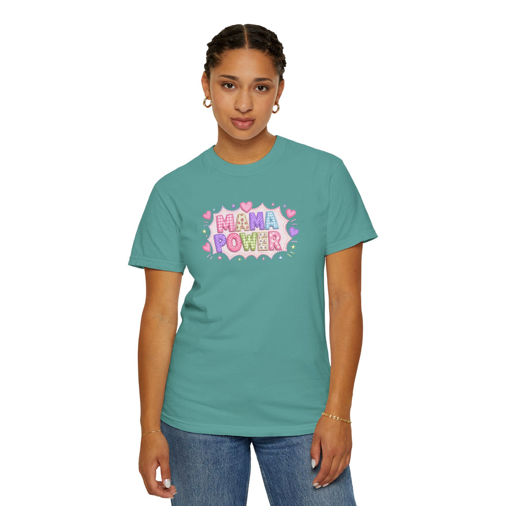 Mama Power T-Shirt — Cute Pastel Mom Pride Graphic Tee