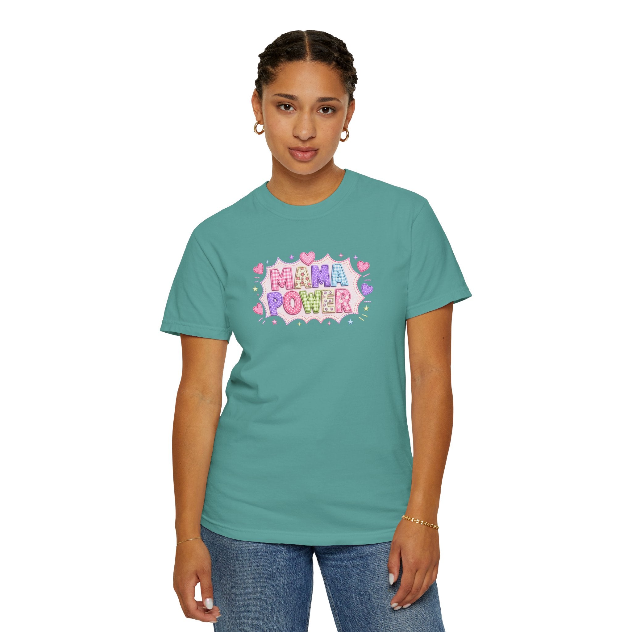 Mama Power T-Shirt — Cute Pastel Mom Pride Graphic Tee