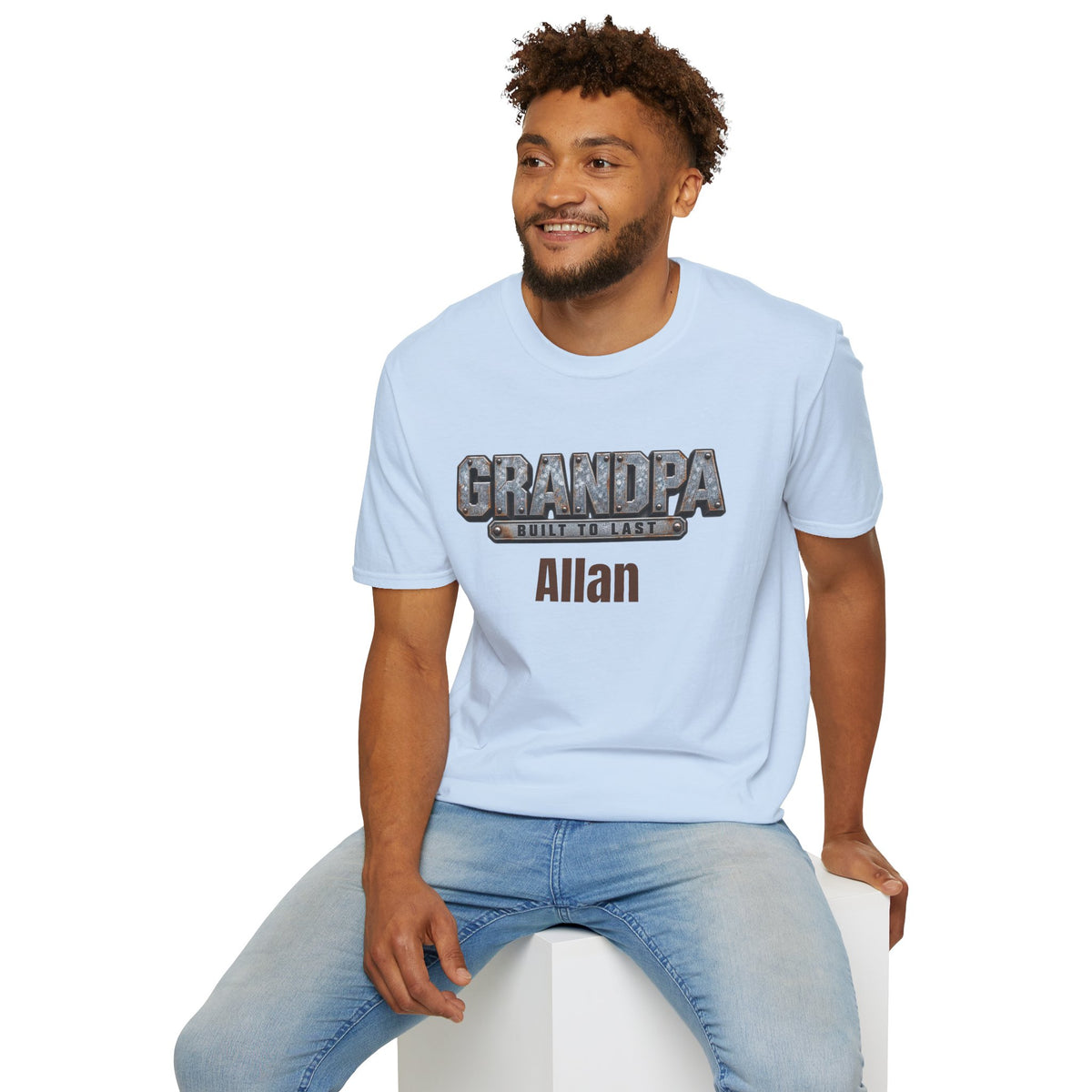Grandpa "Built to Last" T-Shirt — Personalise