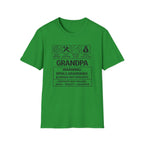 Grandpa Warning T-Shirt — "Spoils Grandkids & Hands Out Biscuits" Funny Grandpa Gift