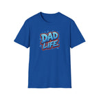 "Dad Life" Blue Graffiti Father T-Shirt