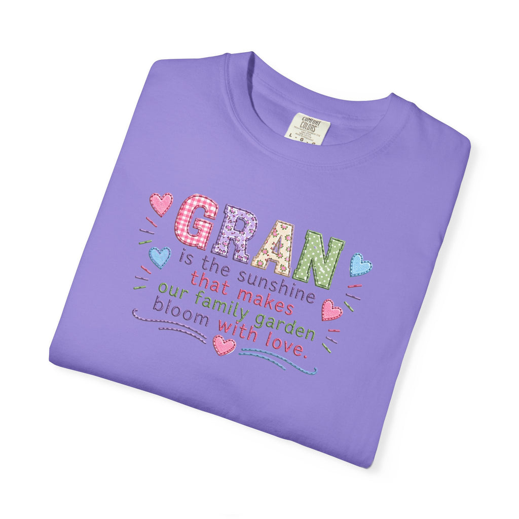 Grandma Floral T-Shirt — "GRAN is the sunshine that makes our family garden bloom with love"