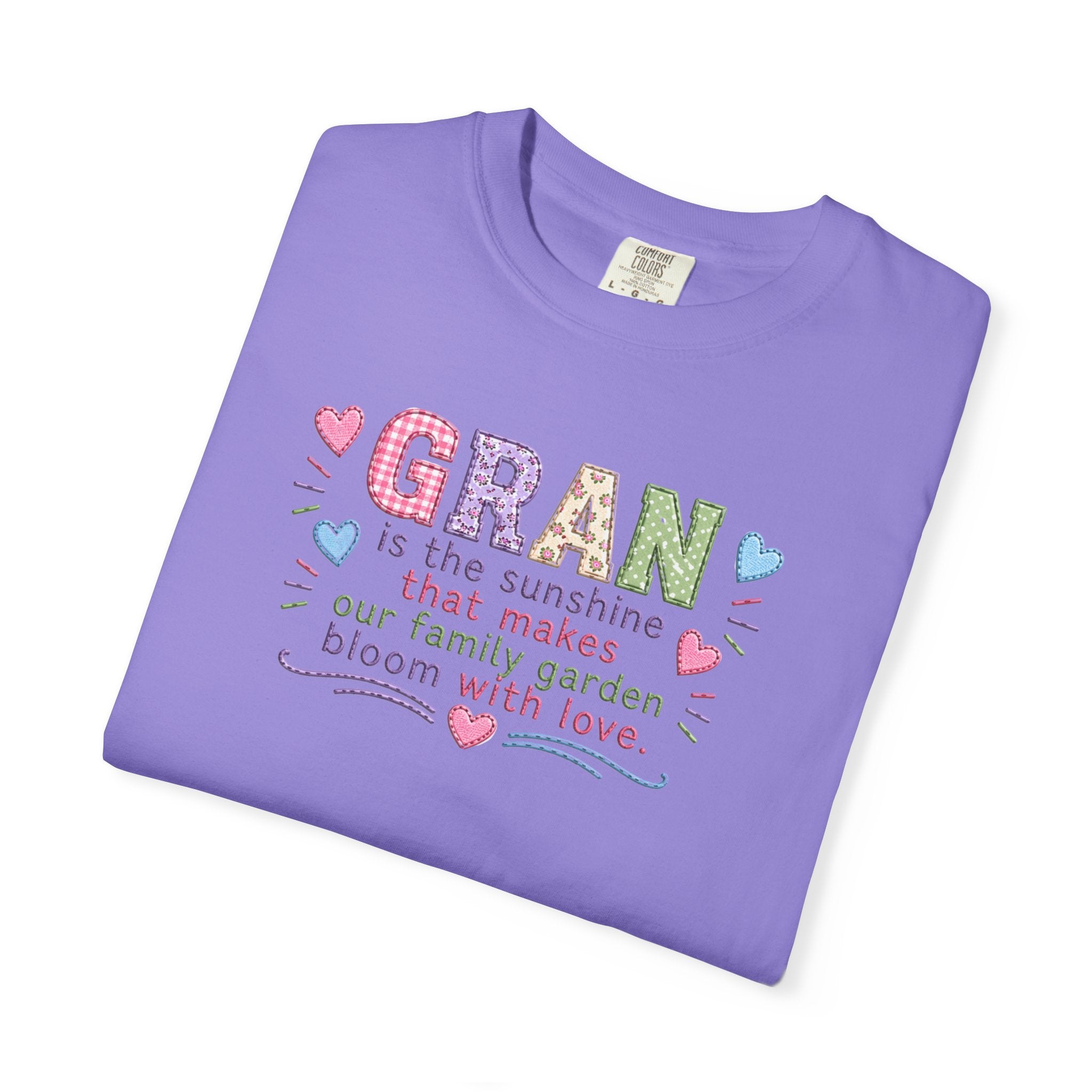 Grandma Floral T-Shirt — "GRAN is the sunshine that makes our family garden bloom with love"