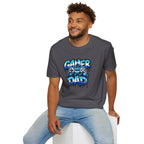 Gamer Dad T-Shirt — Blue Controller T-shirt
