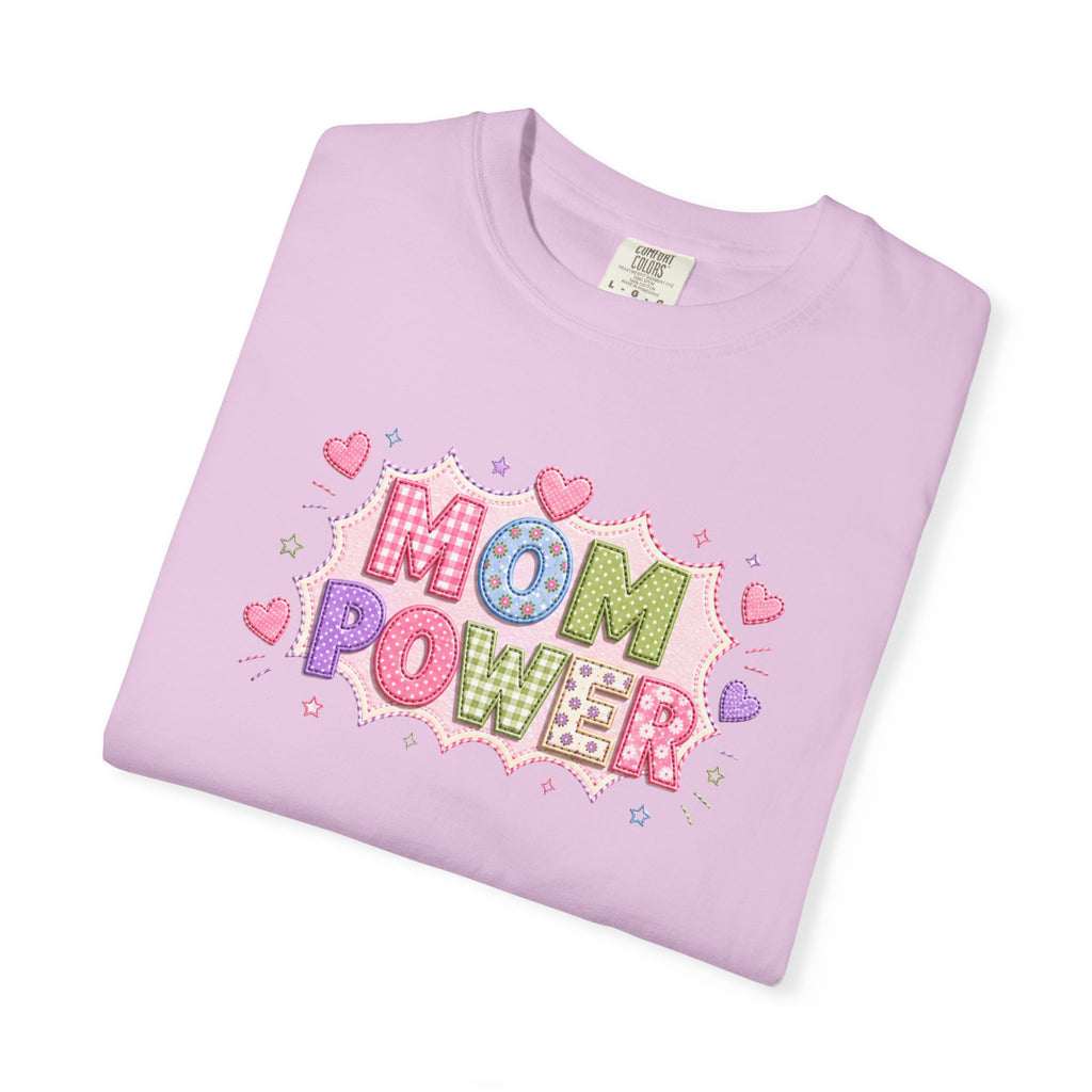 Mom Power T-Shirt — Cute Pastel Heart Mother's Day Tee