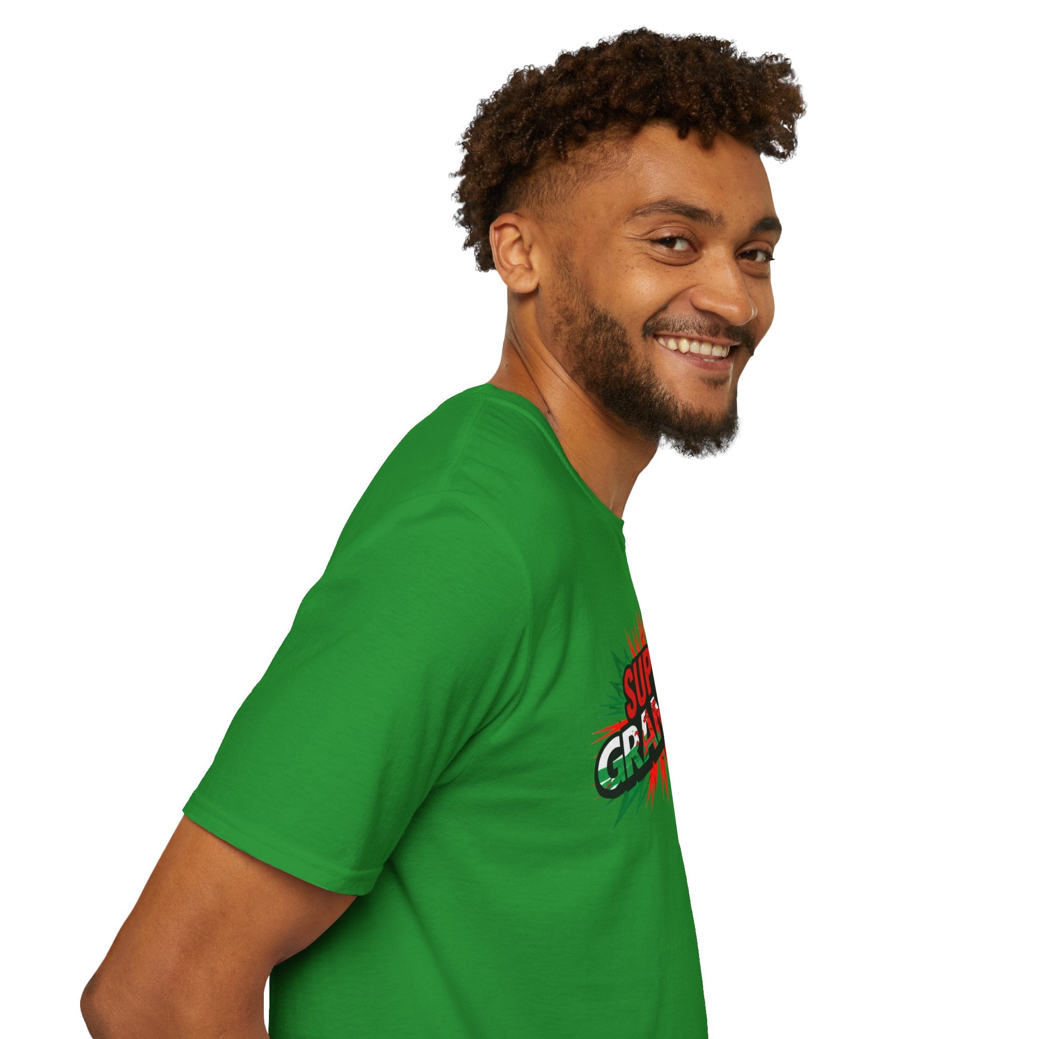 Super Grandpa Welsh Flag/ Wales themed T-Shirt – Retro Comic Gift Tee for Grandfather | Father’s Day & Birthday Present