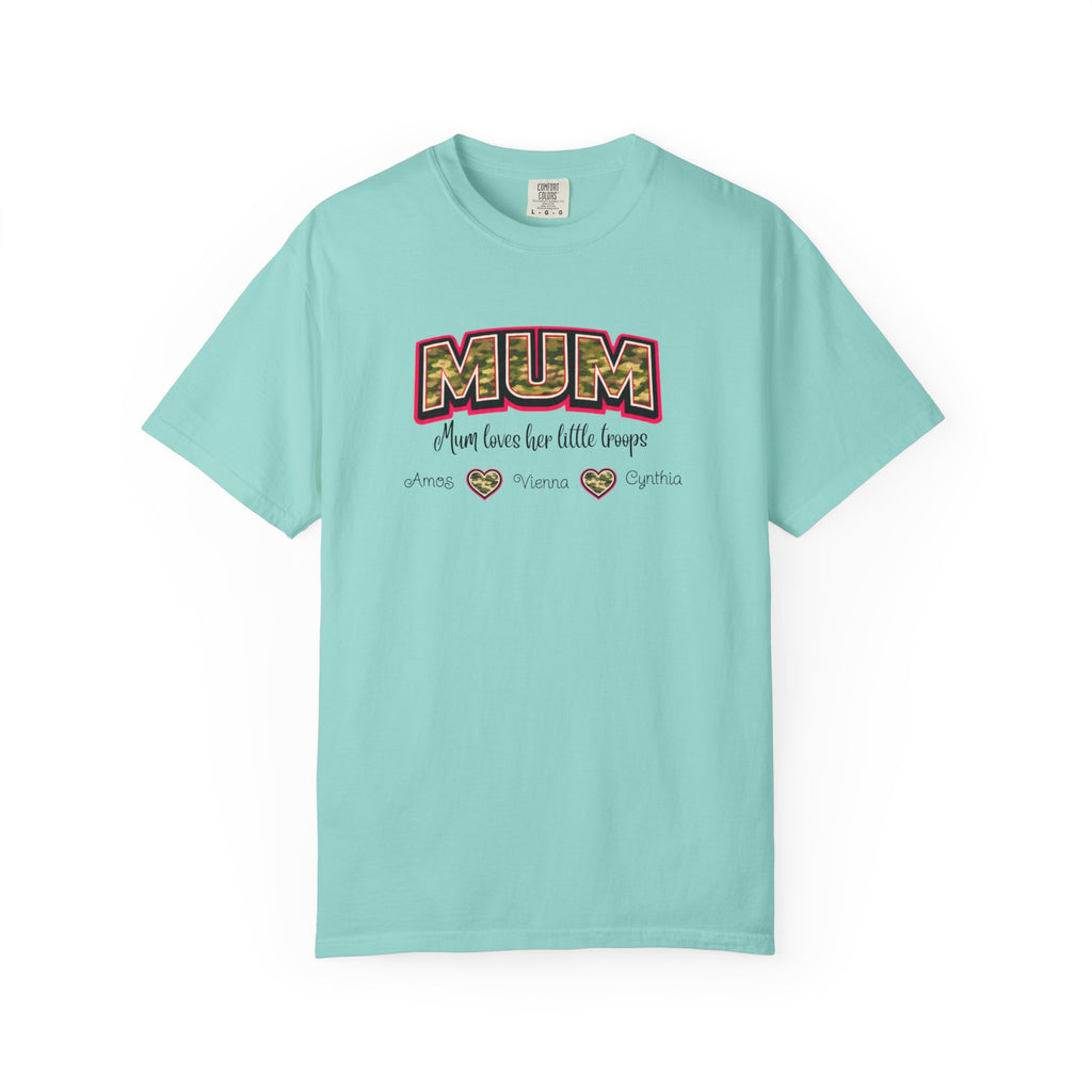 Mum Camo Print T-Shirt – "Mum, Mum loves her little meows" Mother's Day Tee
