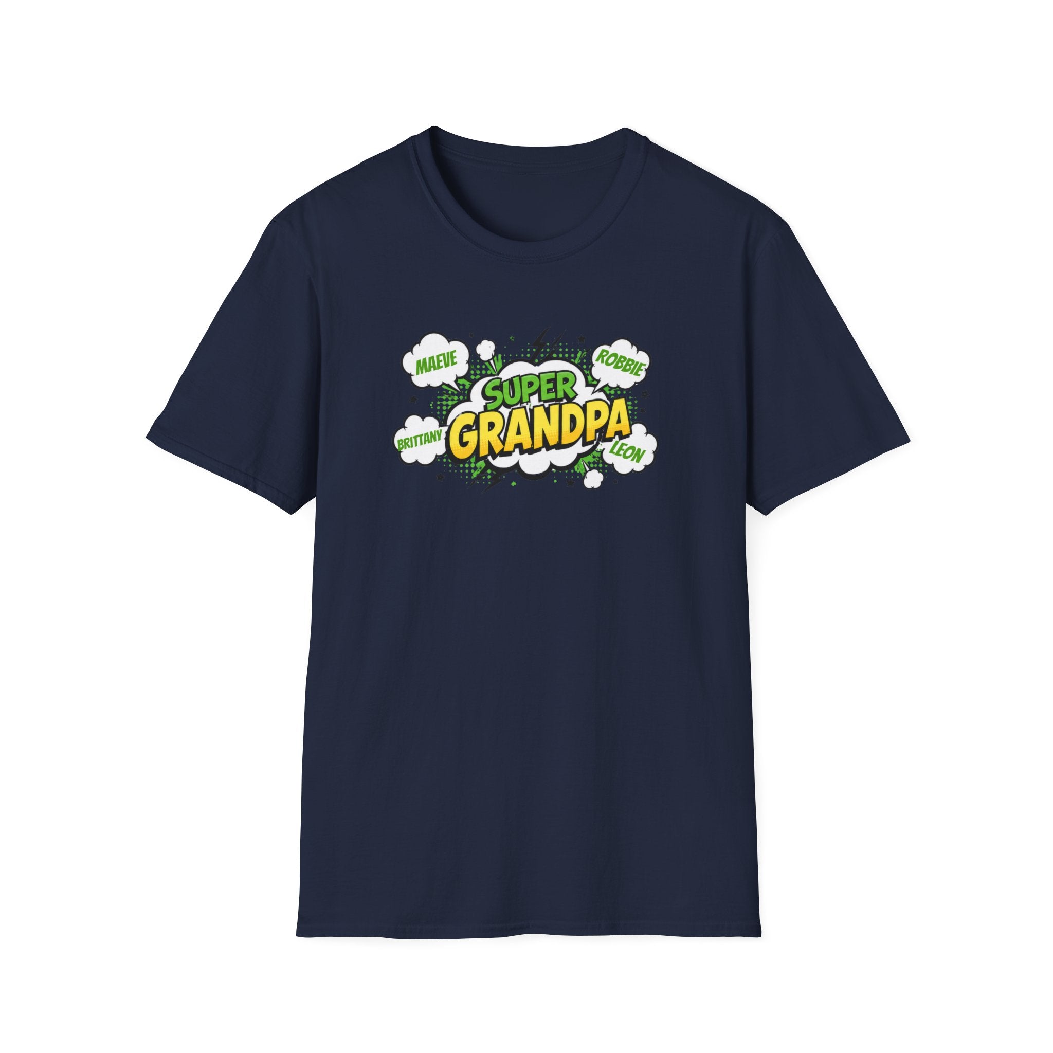 Super Grandpa T-Shirt – Comic Book Style Grandfather Gift