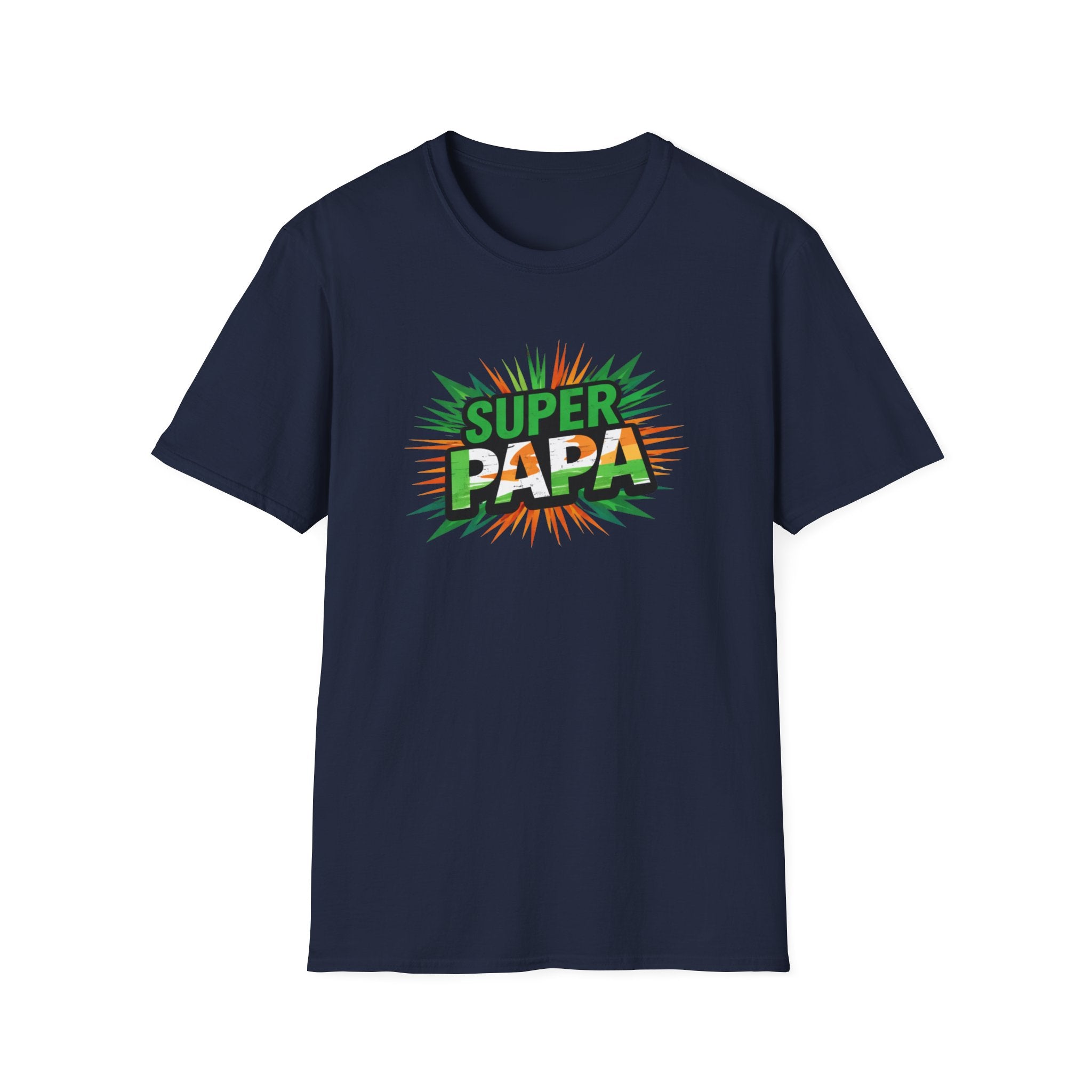 Super Papa Ireland Flag/Irish themed T-Shirt – Comic-Style Father’s Day Tee