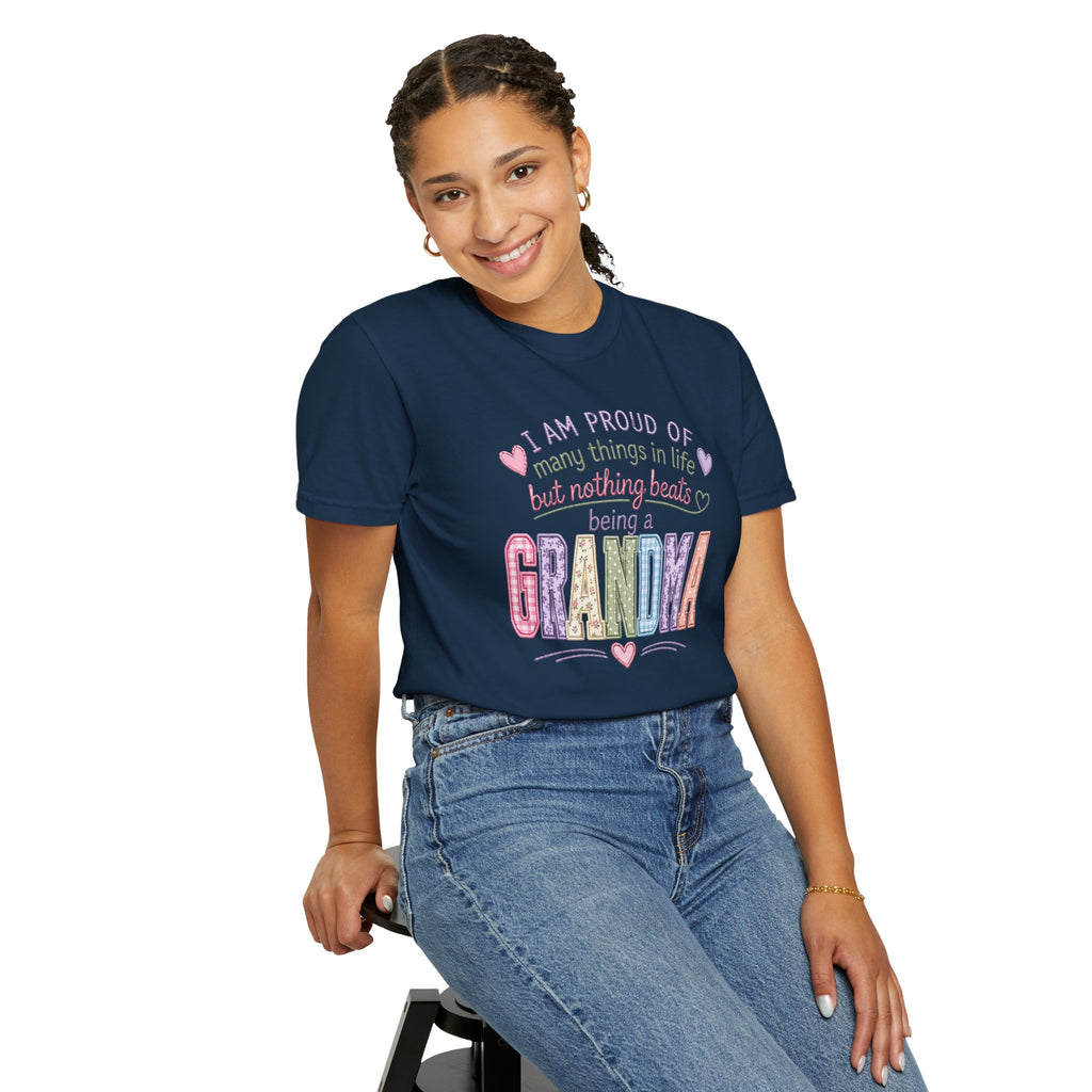 Grandma Pride T-Shirt – "I Am Proud of Many Things in Life but Nothing Beats Being a Grandma"