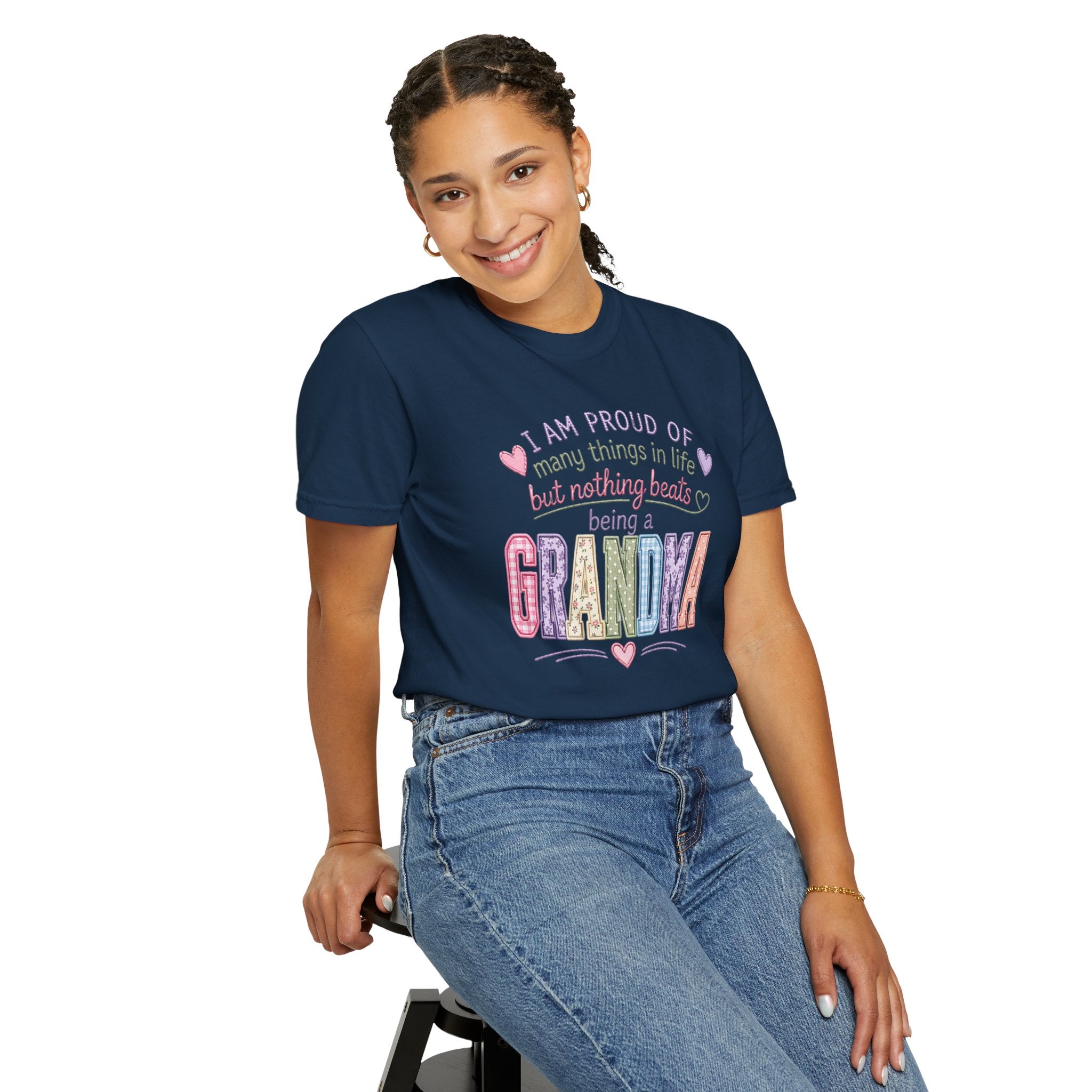 Grandma Pride T-Shirt – "I Am Proud of Many Things in Life but Nothing Beats Being a Grandma"