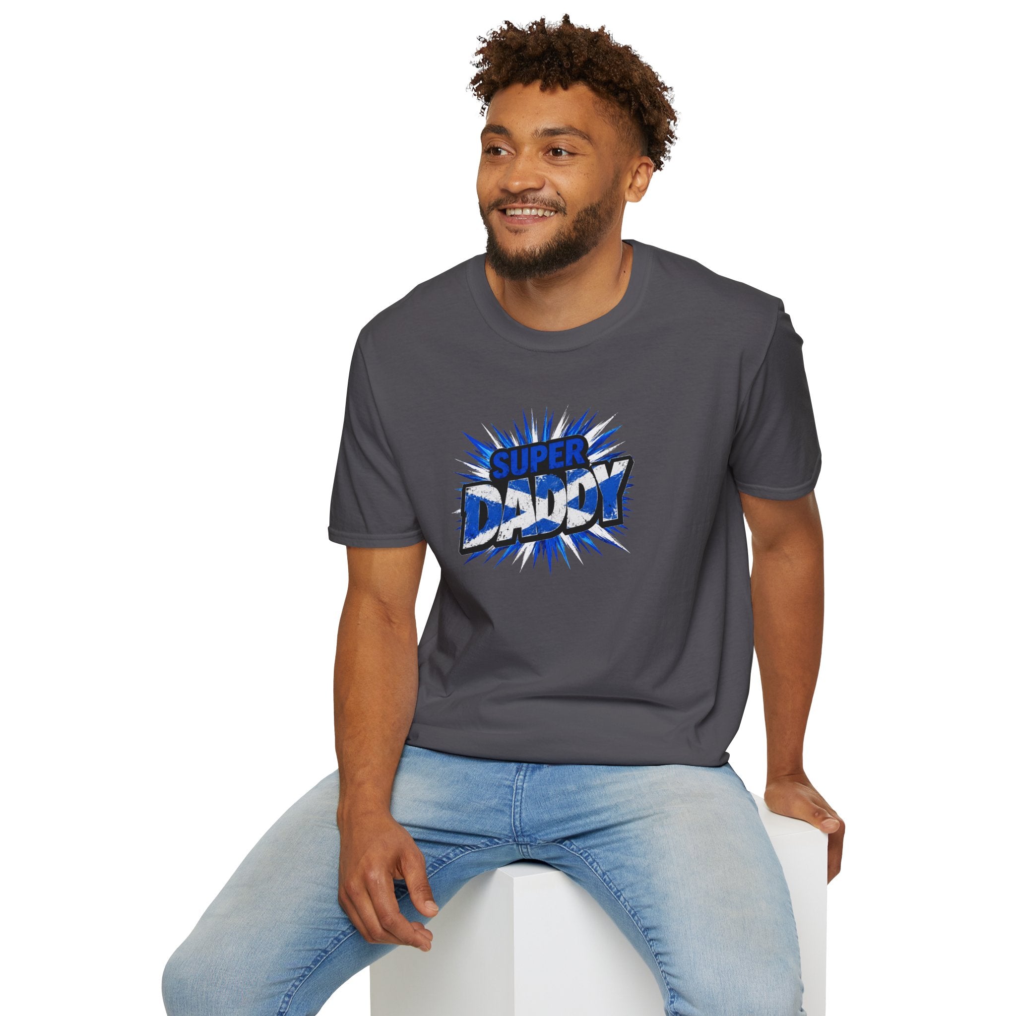 Super DADDY Scotland Flag themed T-Shirt