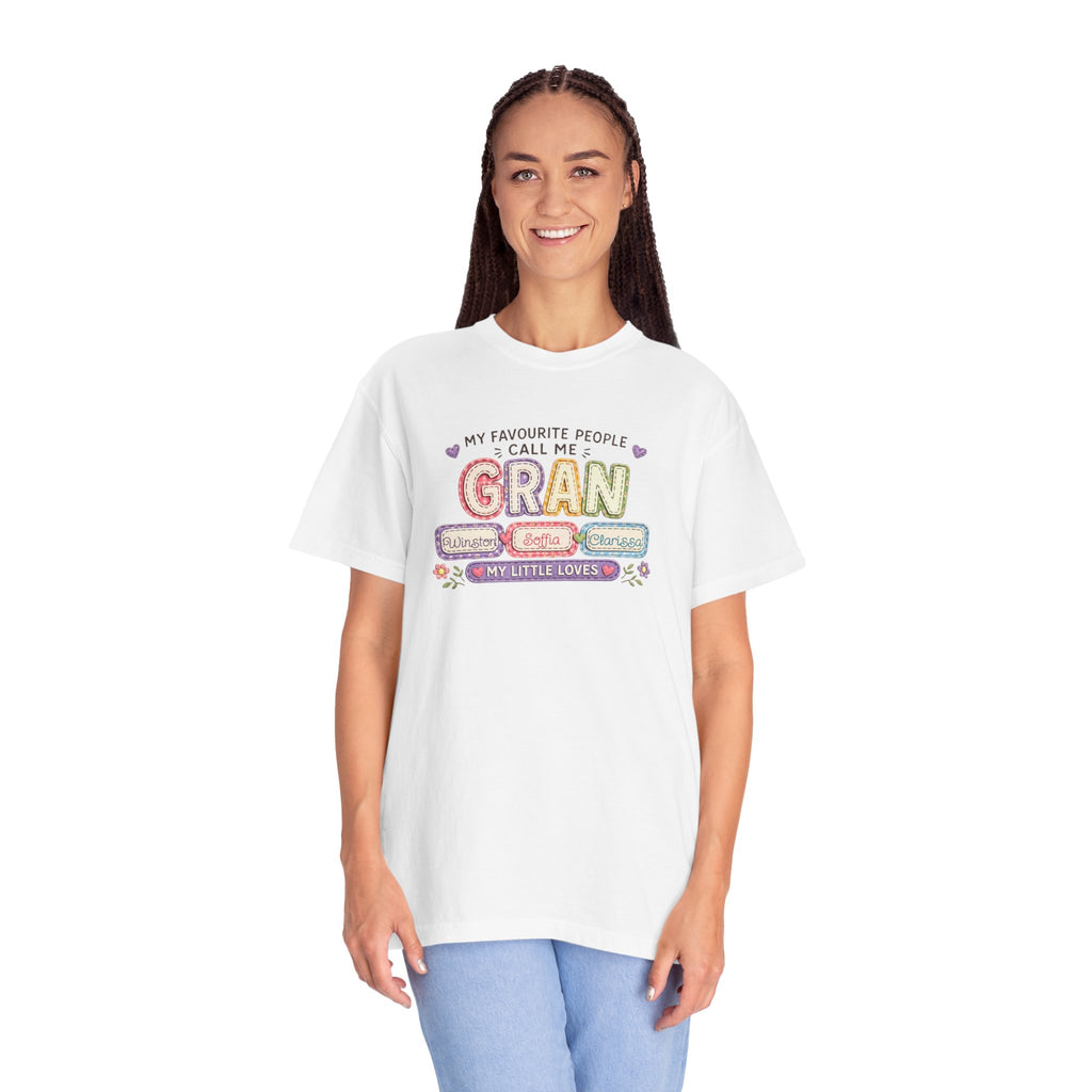 Gran Grandma T-Shirt – "My Favourite People Call Me Gran" Floral Gift Tee