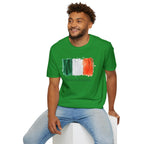 Made in Ireland T-Shirt — Watercolor Irish Flag Tee