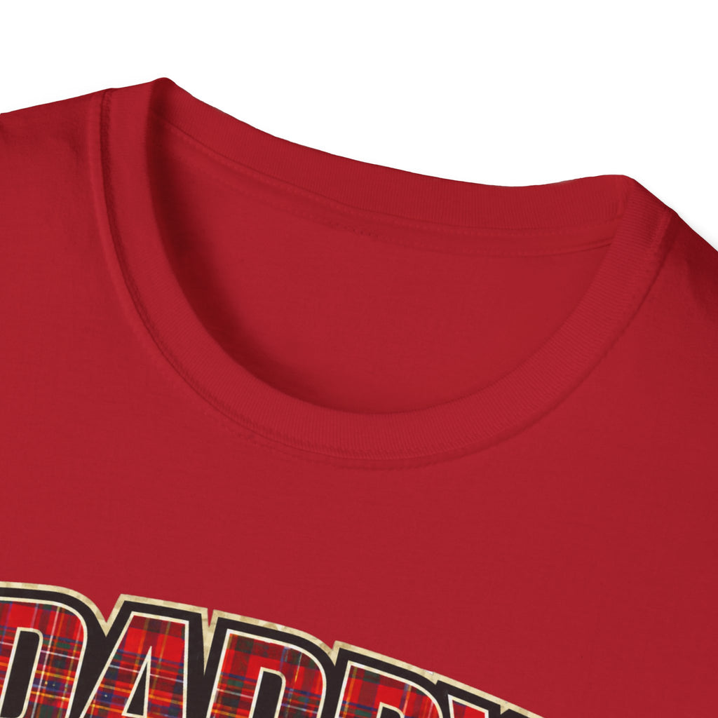 Daddy Plaid Father’s Day T-Shirt — 'Daddy Loves You More Than Coffee' Graphic Tee