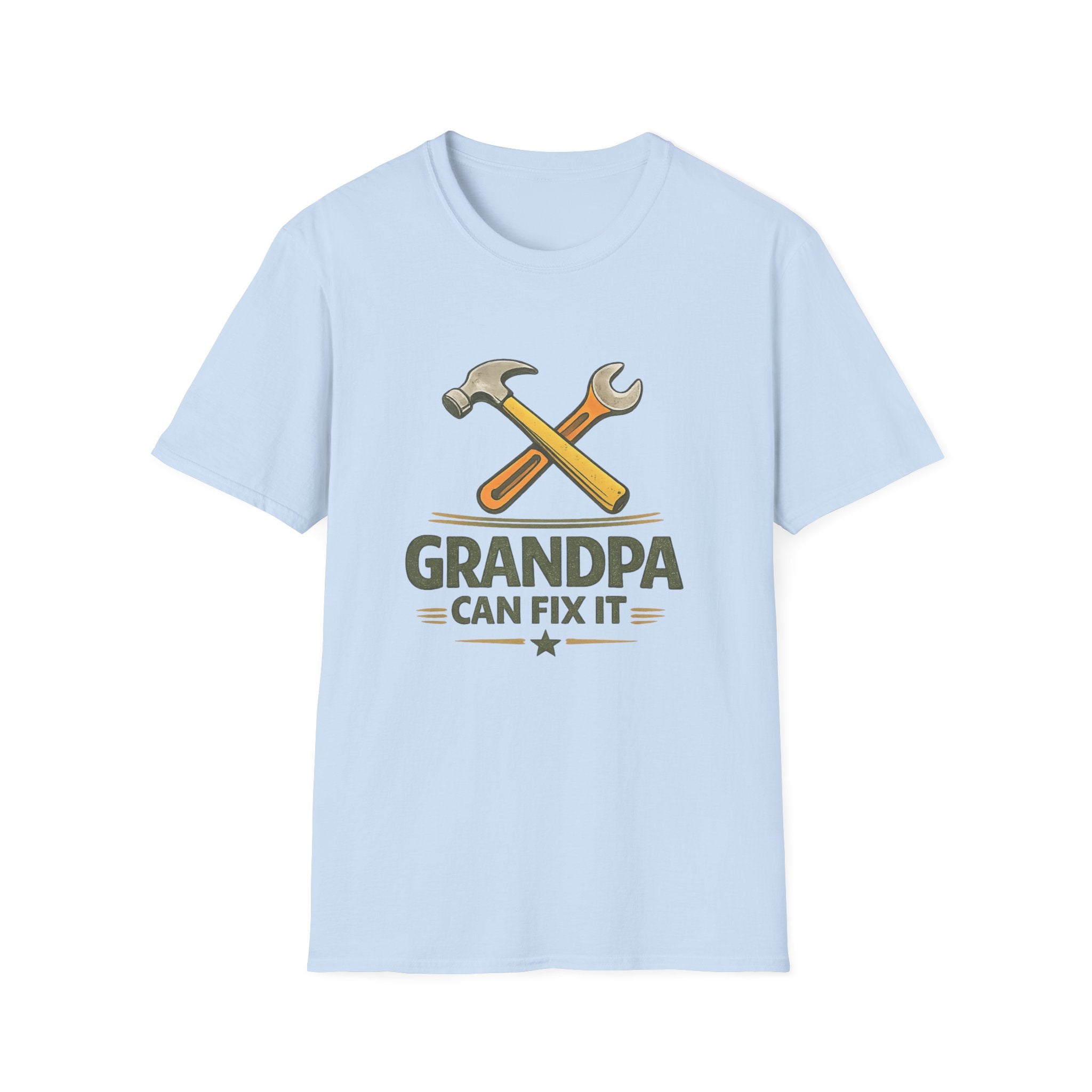 Grandpa Can Fix It T-Shirt — Handyman Tools Retro Tee for Fathers, Grandfathers & DIY Lovers
