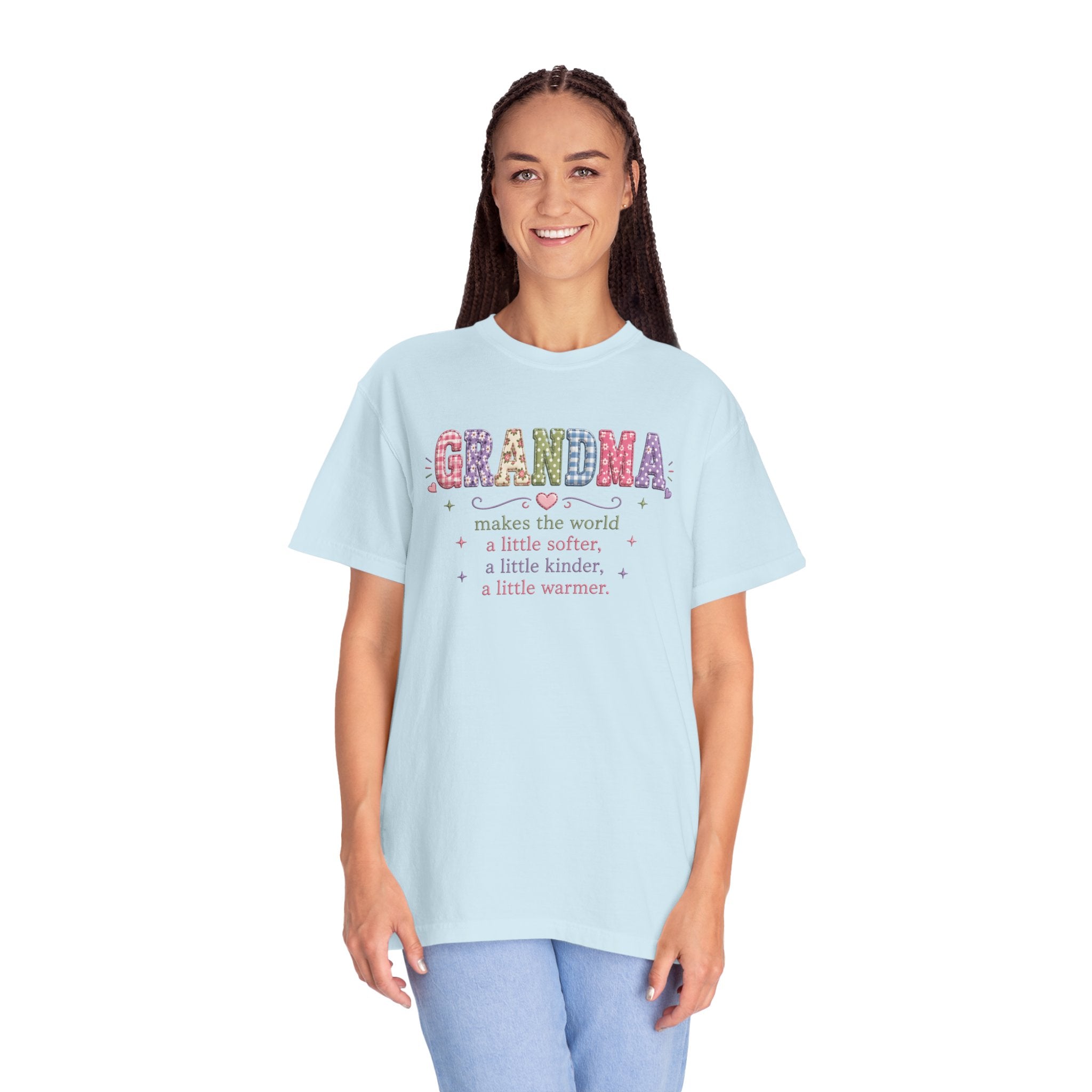 Grandma Floral T-Shirt — "Grandma makes the world a little softer, kinder, warmer"