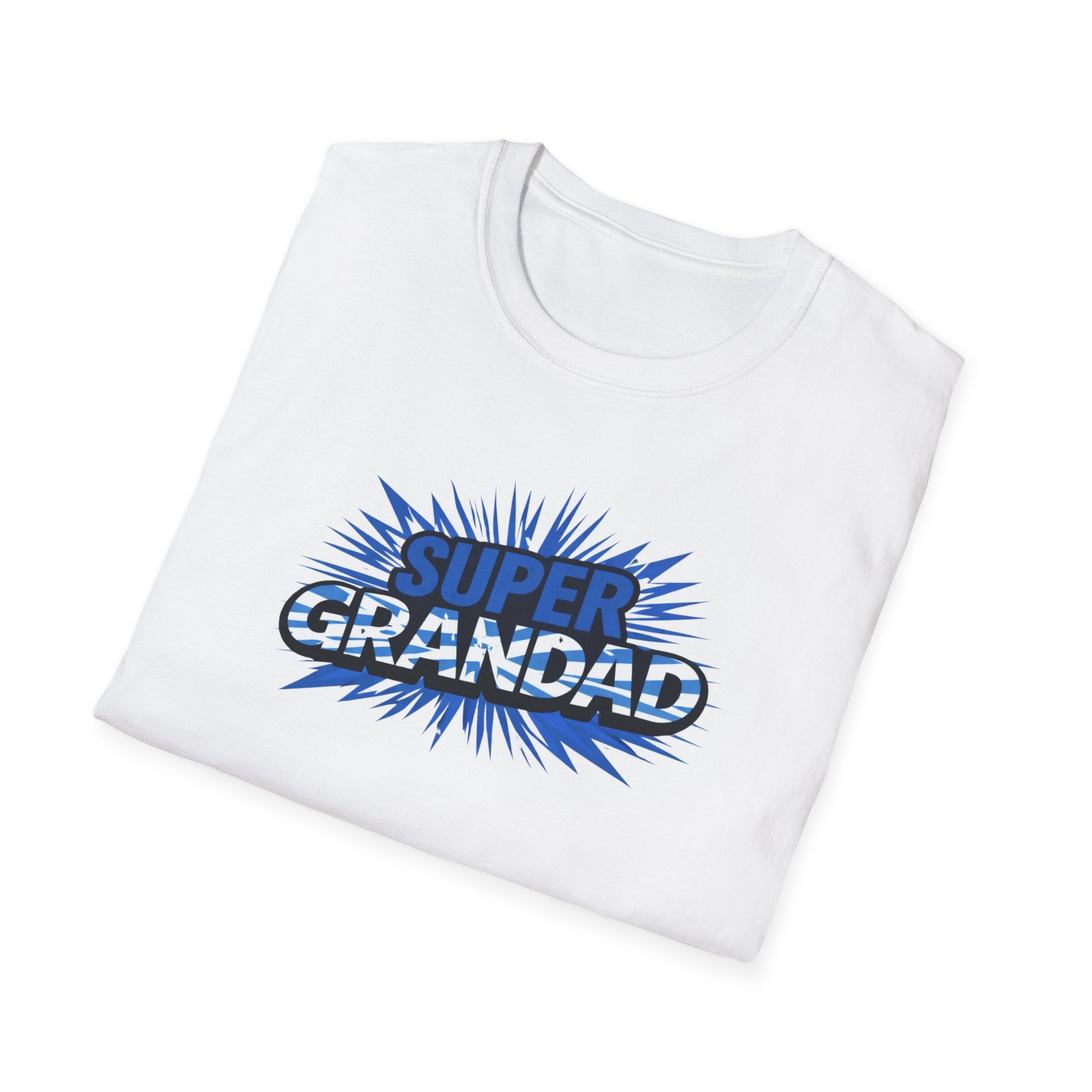 Super Grandad Scotland Flag/Scottish themed T-Shirt — Retro Comic Gift for Grandpa, Father’s Day & Birthday