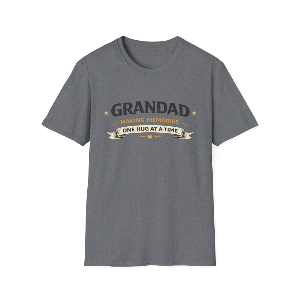 Grandad T-Shirt - "Making Memories One Hug at a Time" Grandpa Gift Tee