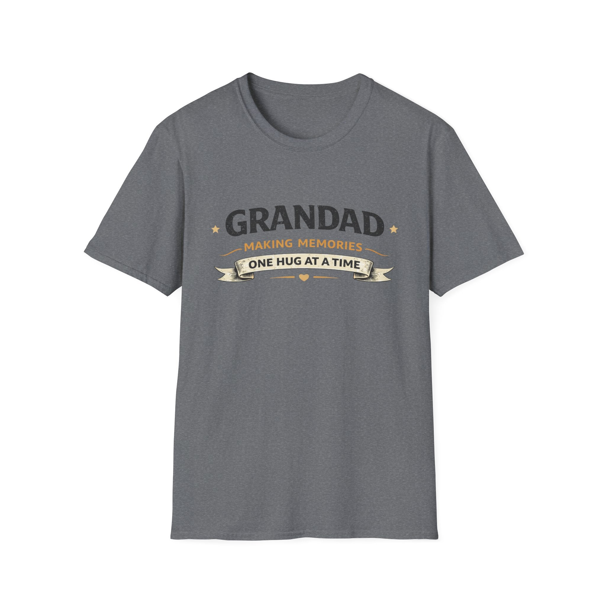 Grandad T-Shirt - "Making Memories One Hug at a Time" Grandpa Gift Tee