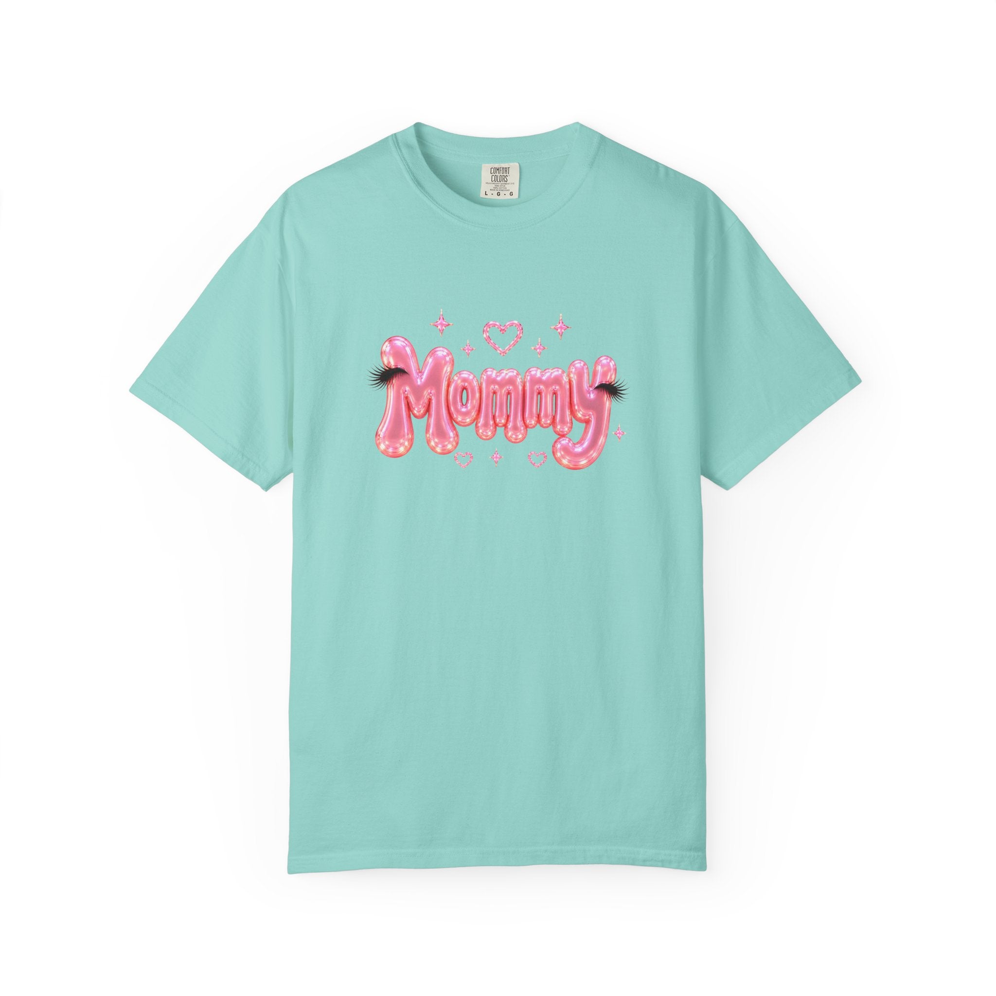 MOMMY Pink Balloon Eyelashes T-Shirt