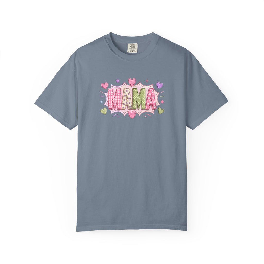 Mama Floral Heart T-Shirt — Cute Pink "MAMA" Mother's Day Tee
