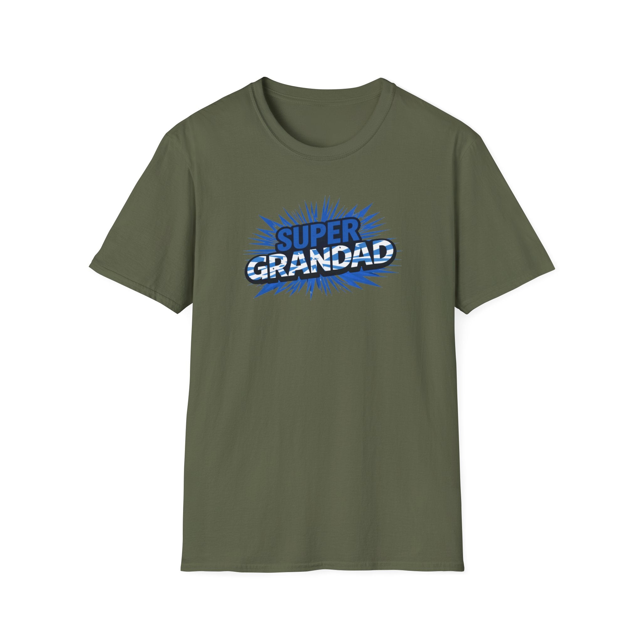 Super Grandad Scotland Flag/Scottish themed T-Shirt — Retro Comic Gift for Grandpa, Father’s Day & Birthday