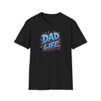 "Dad Life" Blue Graffiti Father T-Shirt