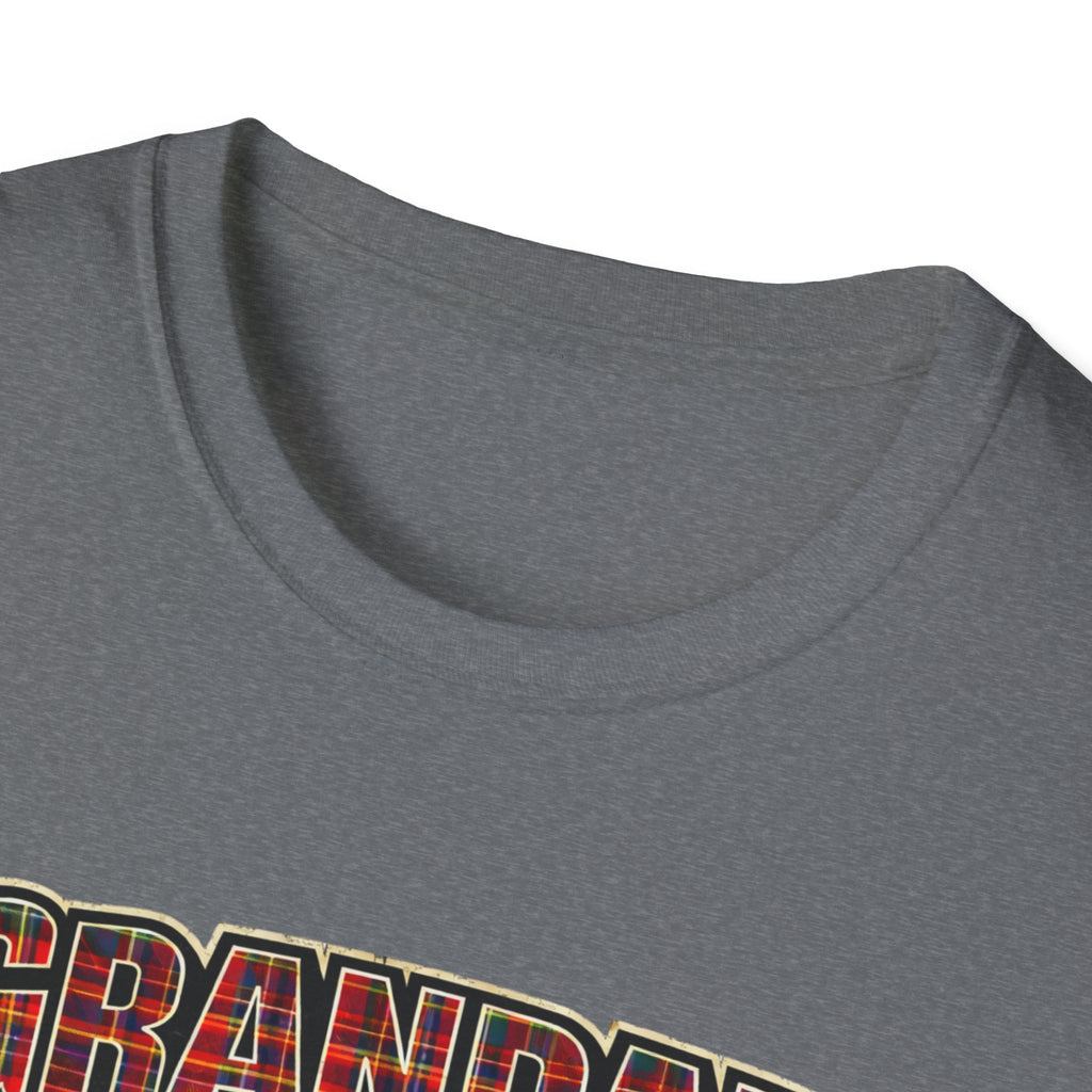 Grandad Plaid Family T-Shirt — "Loved by the Little Clan" Gift Tee