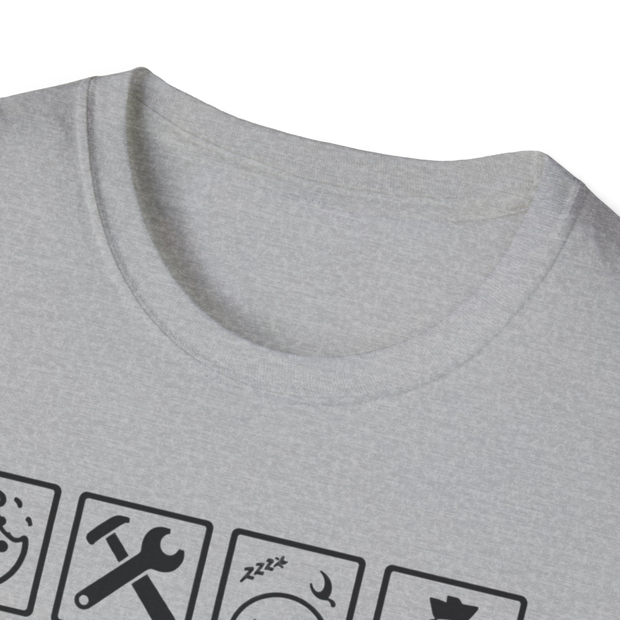 Grandad Warning T-Shirt — 'Warning: Spoils Grandkids & Hands Out Biscuits' Funny Grandpa Shirt