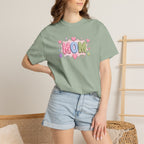 Mom Hearts T‑Shirt — Cute Pastel "MOM" Graphic Tee for Mother's Day & Everyday