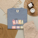 Nana Family Name T-Shirt — "This Nana Belongs To" Floral Grandma Gift
