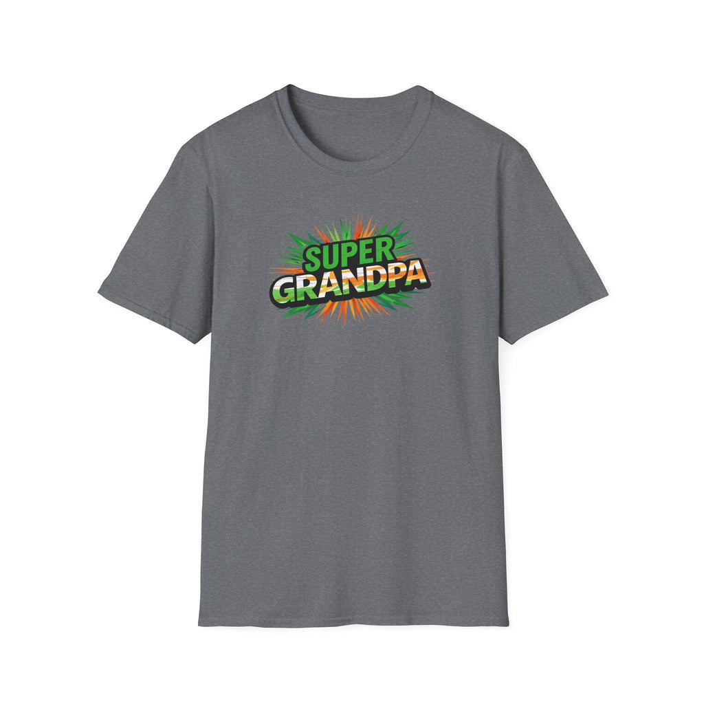 Super Grandpa Ireland Flag/Irish themed T-Shirt — Retro Comic Father's Day Gift