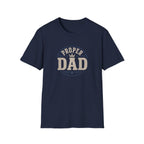 Proper Dad T-Shirt – Vintage Crown Father's Day Tee for Proud Dads
