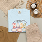 Nana T-Shirt — "My Favourite People Call Me Nana" Floral Grandma Gift Tee