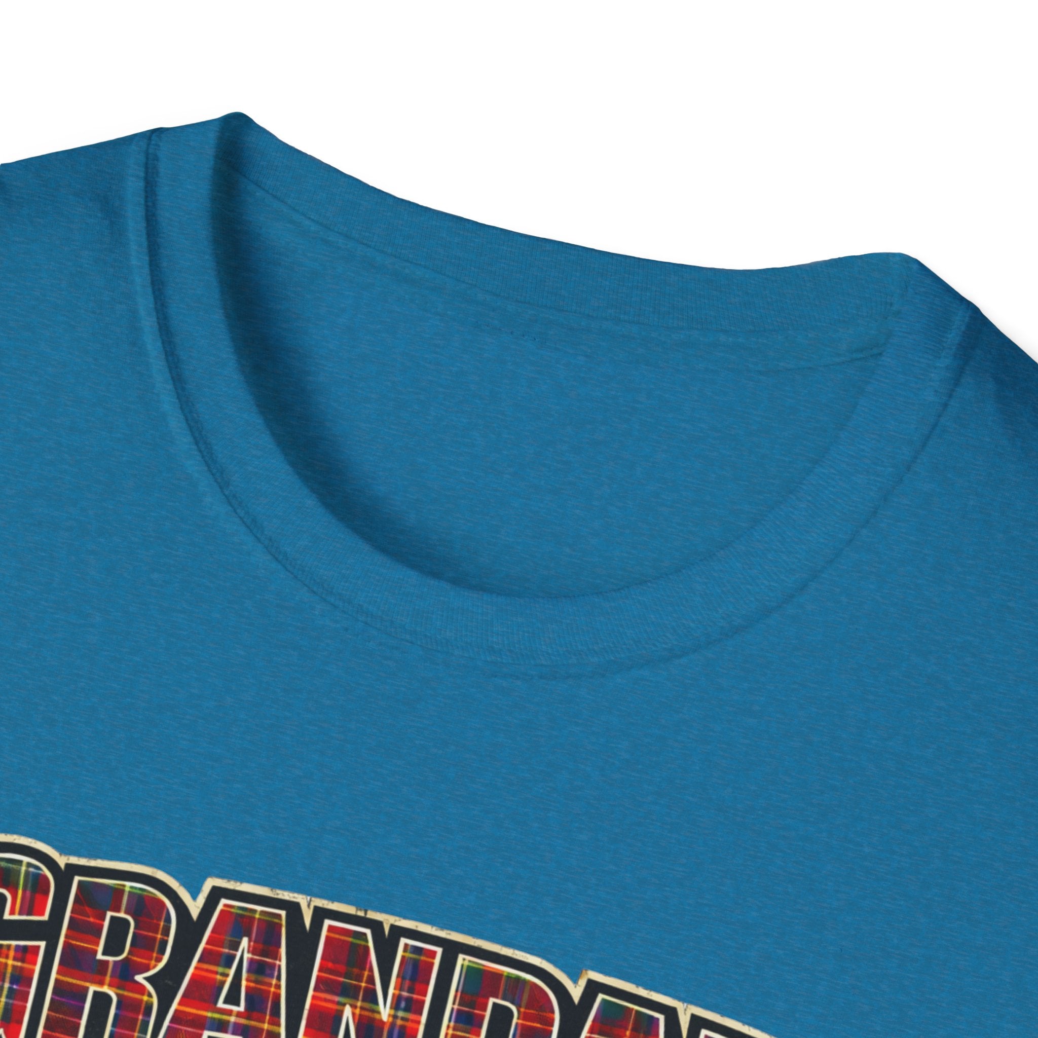 Grandad Plaid Family T-Shirt — "Loved by the Little Clan" Gift Tee