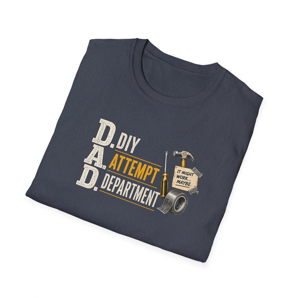 T-Shirt — "DAD: DIY Attempt Department" Funny Father’s Day Tool Shirt