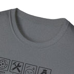 Funny Grandad T-Shirt — Spoils Grandchildren, Loves Biscuits & Hugs