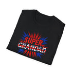 Super Grandad Union Jack/England themed Comic-Style T-Shirt