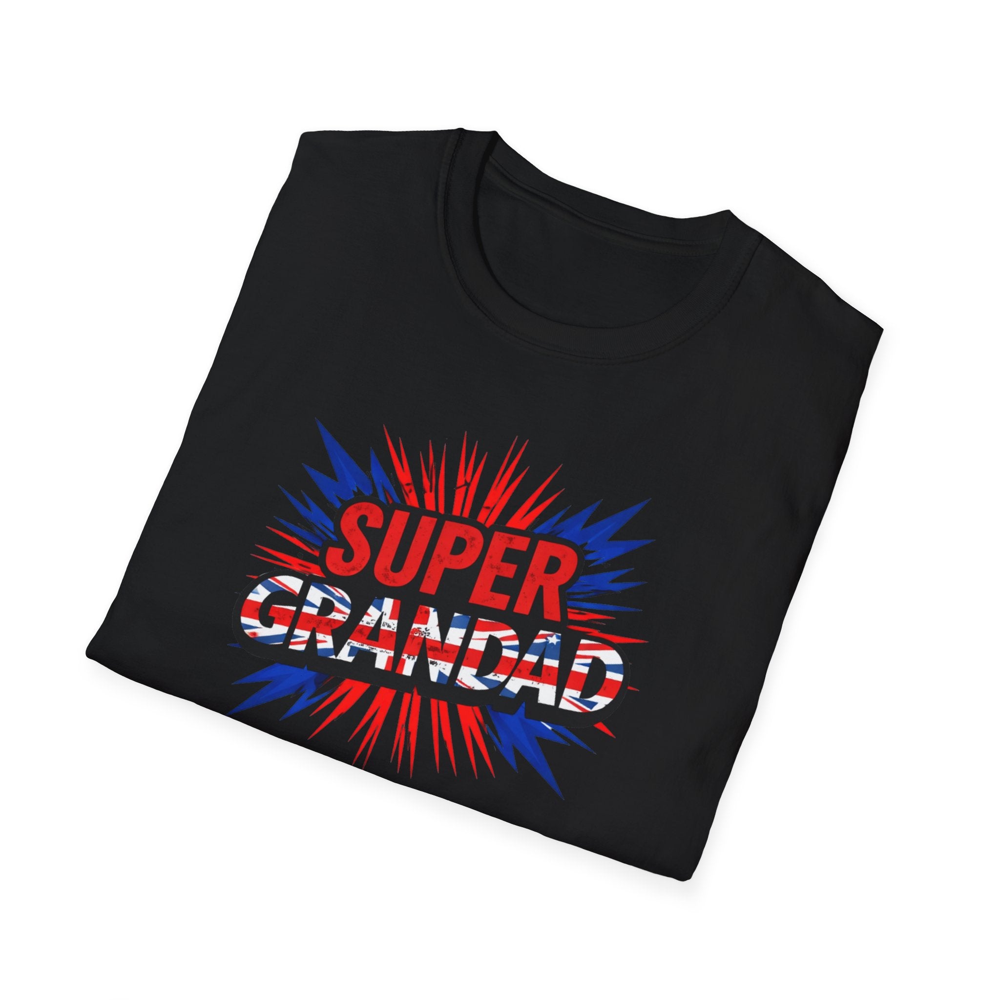 Super Grandad Union Jack/England themed Comic-Style T-Shirt