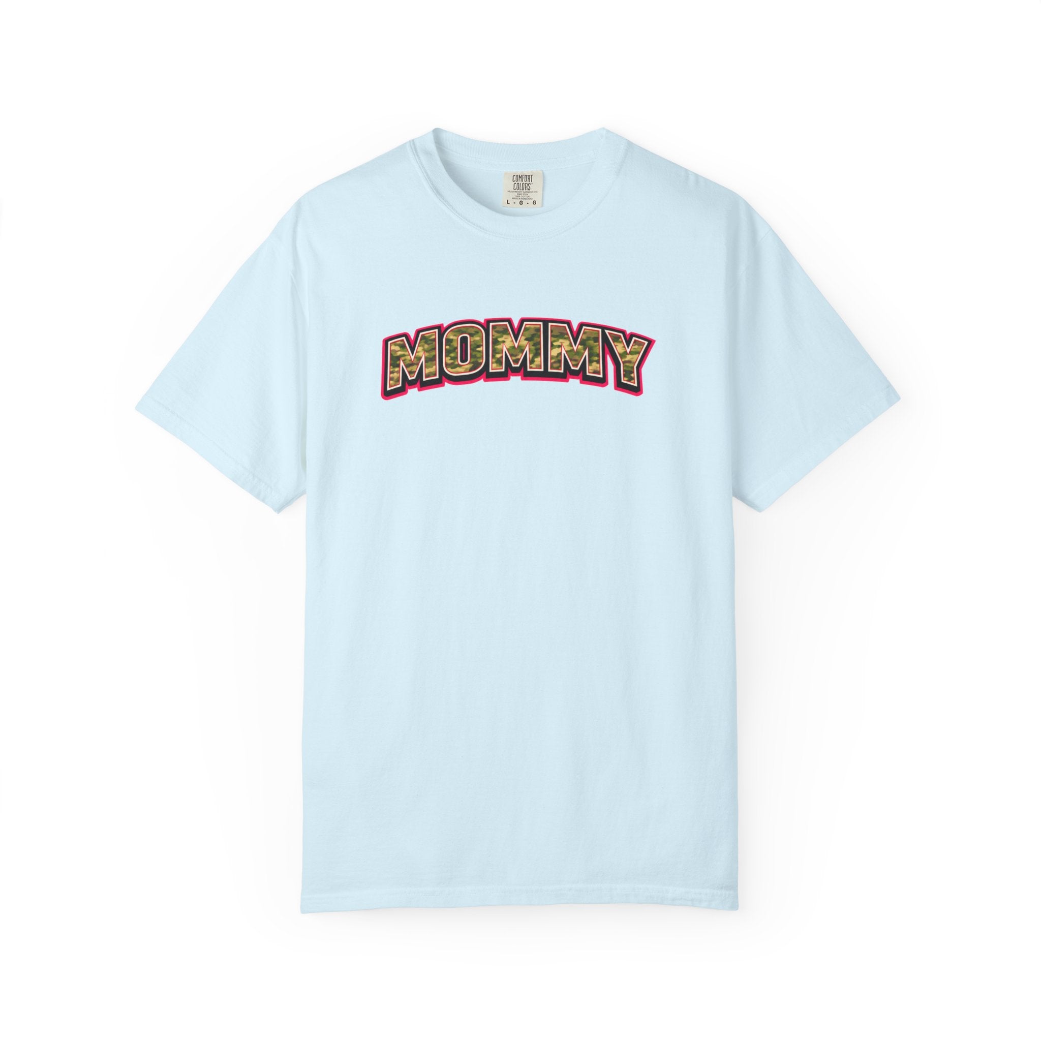 Mommy Camo Graphic T-Shirt — Retro Lettering Mother's Day Tee