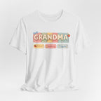 Grandma Floral Retro Tee — "Grandma" Names Design (Aileen • Wendy • Peyton)