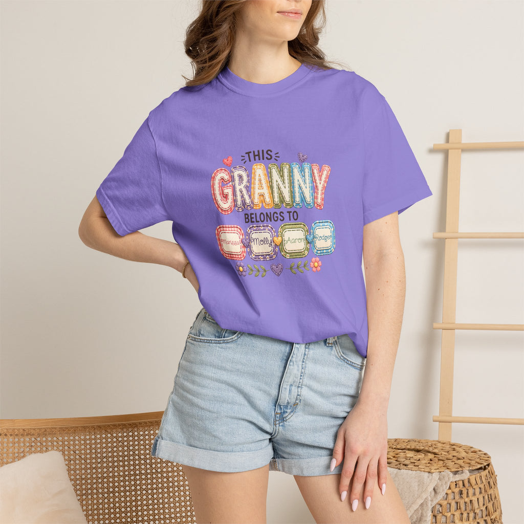 Granny Belongs To Grandkids T-Shirt — Cute Floral Grandma Gift