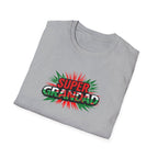 Super Grandad Welsh Flag/Wales themed T-Shirt — Retro Comic Style Father's Day Gift