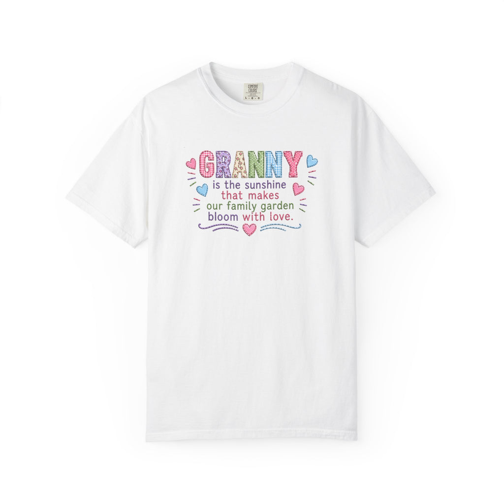 Granny Floral Tee — "Granny is the sunshine that makes our family garden bloom with love"