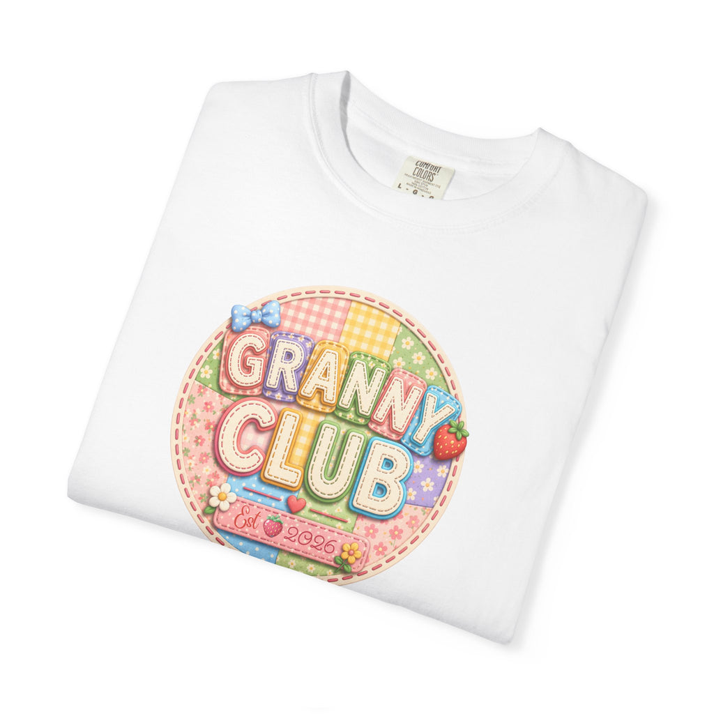 Granny Club Graphic T-Shirt — Retro Candy Patch Design