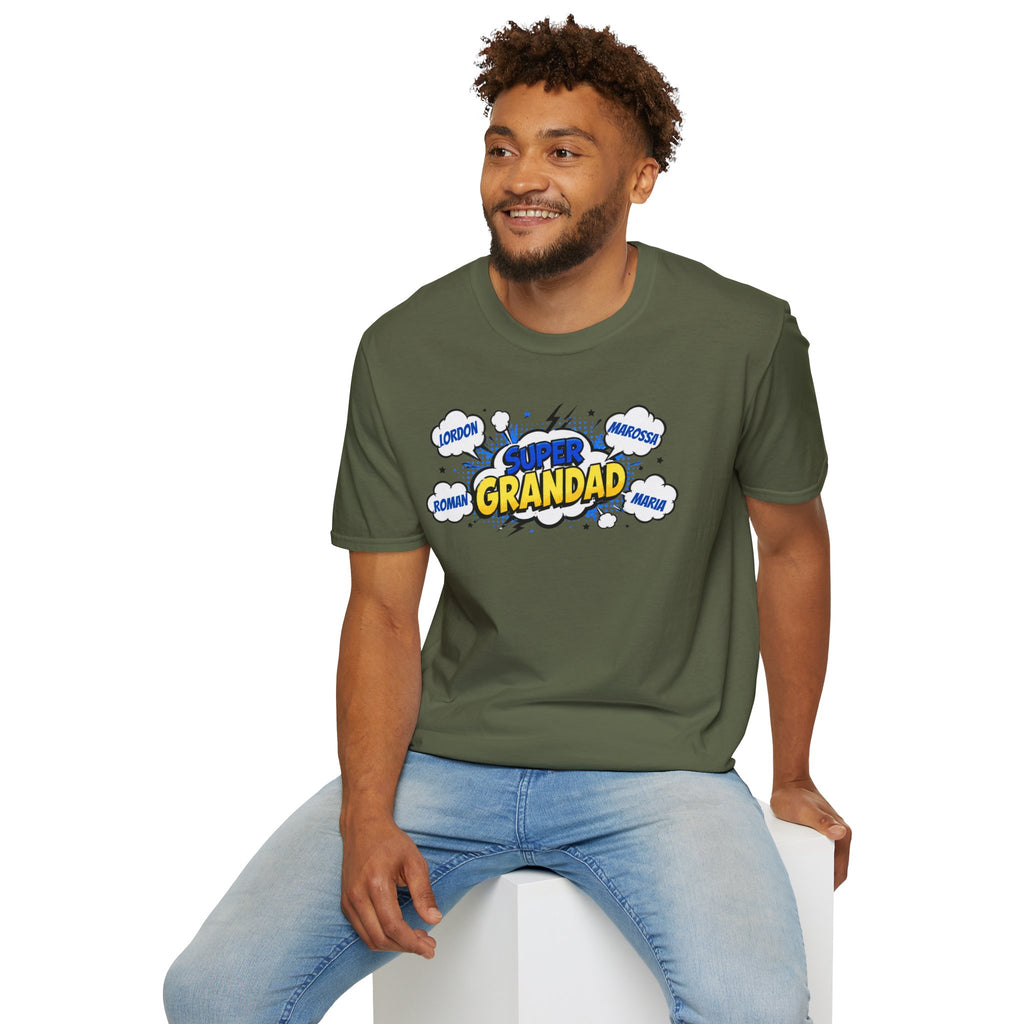 Super Grandad Comic-Style T-Shirt