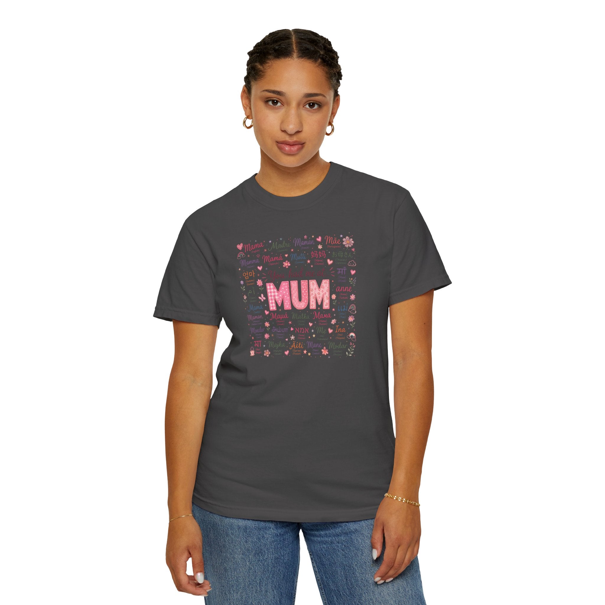 Mum Heartbeat T-Shirt — 'You Had Me at MUM' Floral Mother's Day Tee