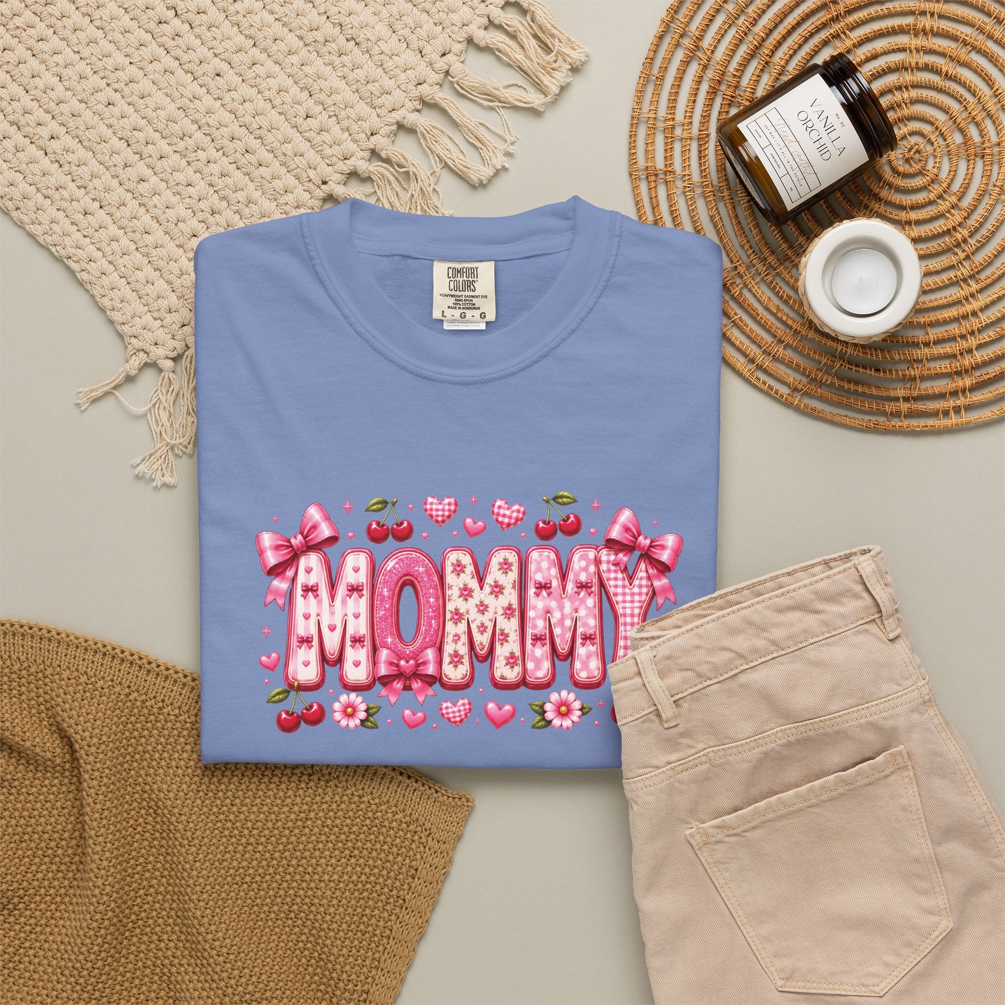 MOMMY Floral Heart T-Shirt