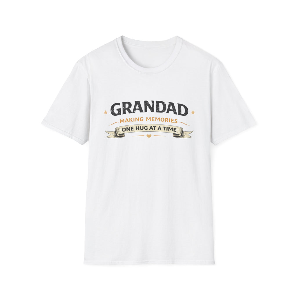 Grandad T-Shirt - "Making Memories One Hug at a Time" Grandpa Gift Tee